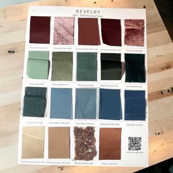 Revelry Look Book & 2022-2023 trending fabric swatches for Bridesmaides Dress - Picture 2 of 4